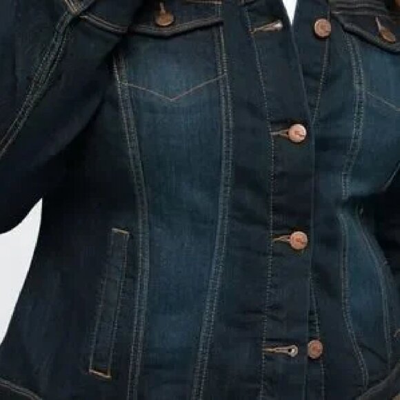 NWT - 1822 Carlsen Indigo Denim Jacket Stitch Fix - Picture 10 of 11